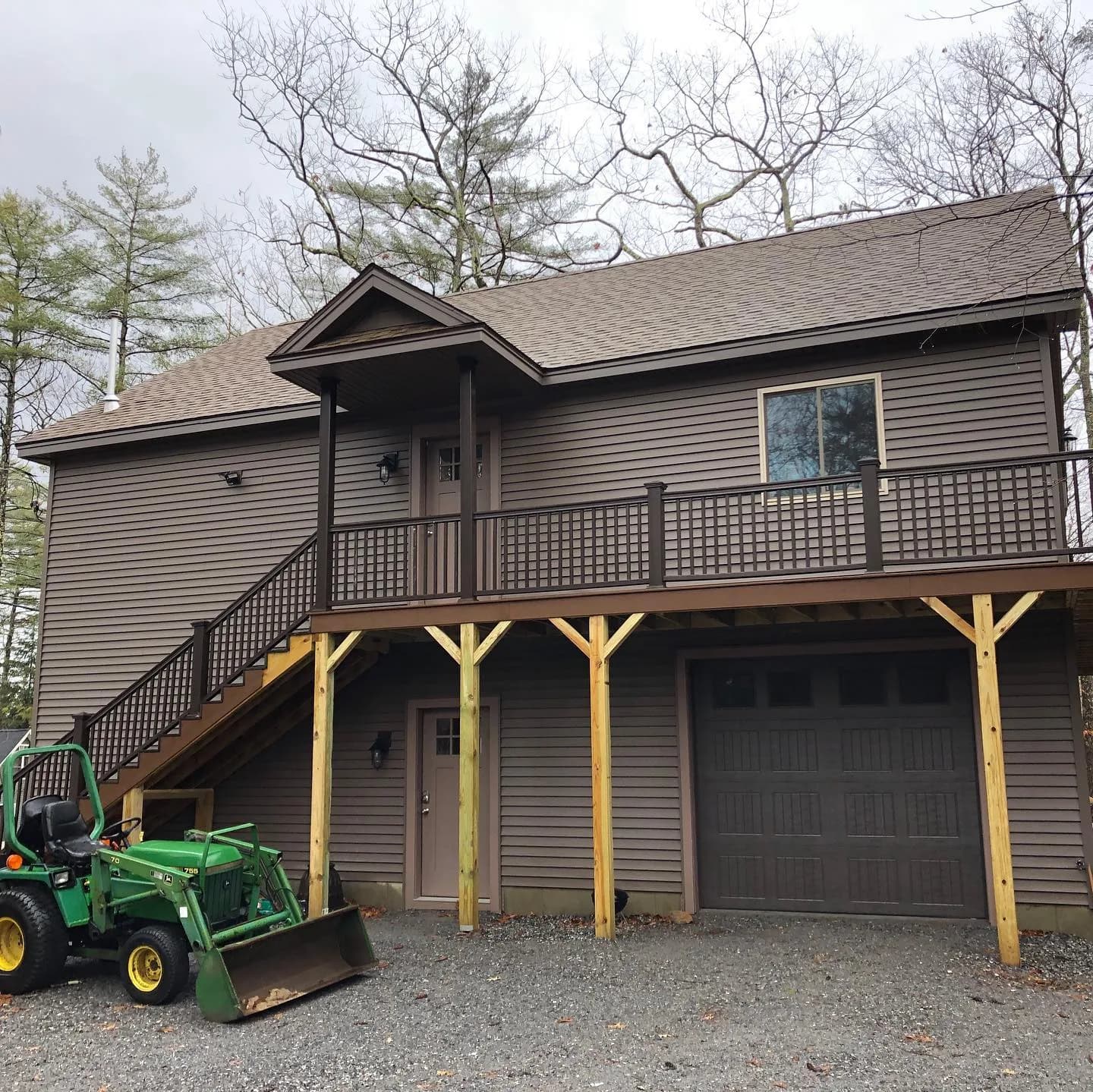 Covered timber pavilion — General Contracting project in Lakes Region, NH by A&E Home Improvement
