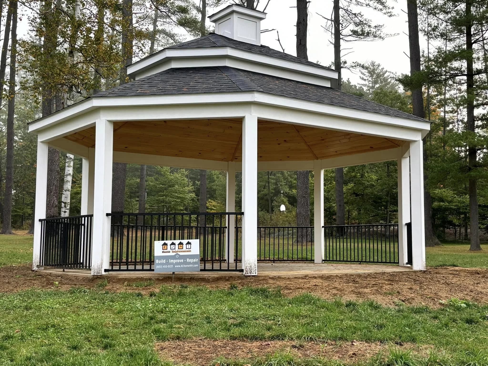 Finished gazebo — Custom build project in Central NH by A&E Home Improvement