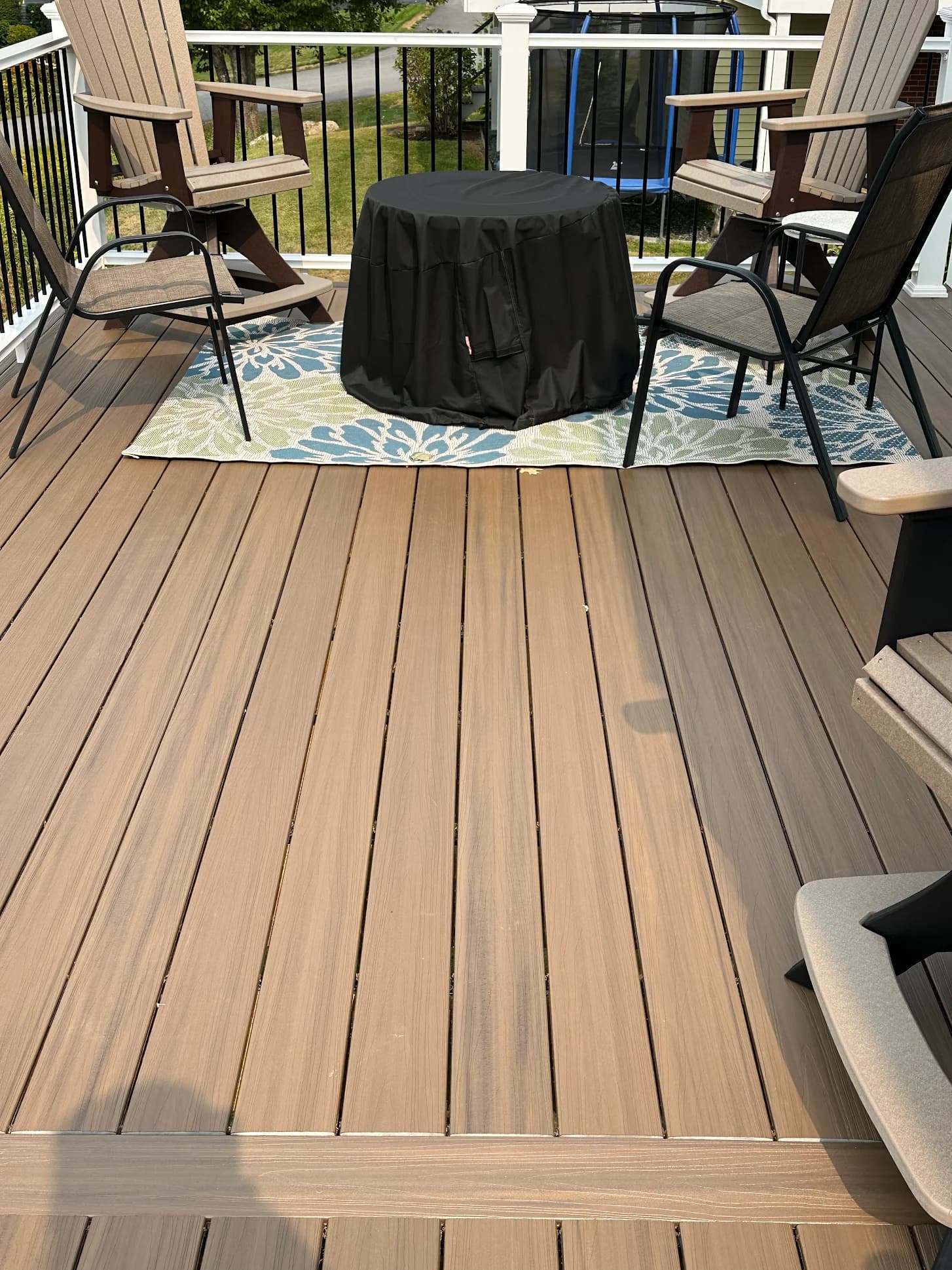 Composite deck, finished — Decks project in Central NH by A&E Home Improvement
